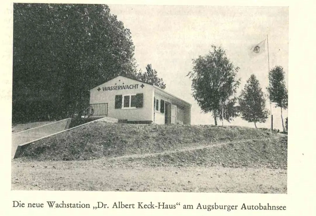 Das 1964 gebaute Steinhäuschen, benannt nach Dr. Albert Keck