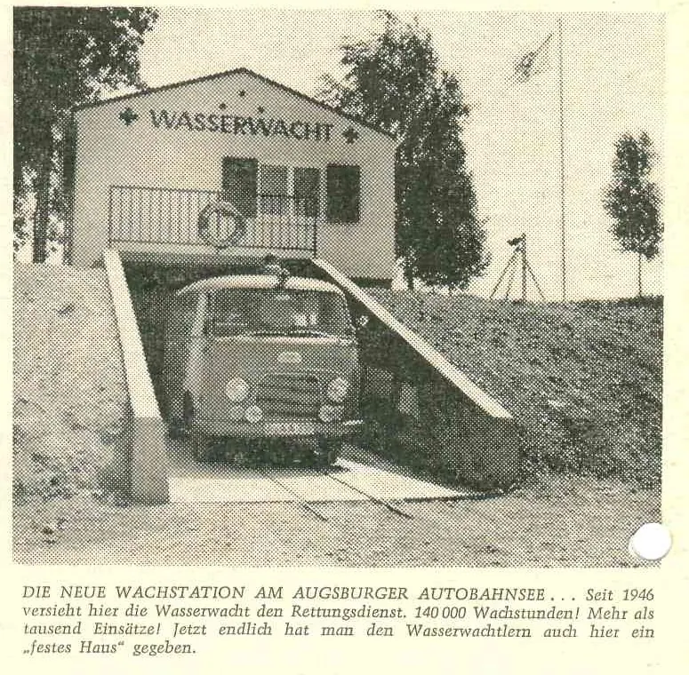 Einweihung der gemauerten Wachstation 1964